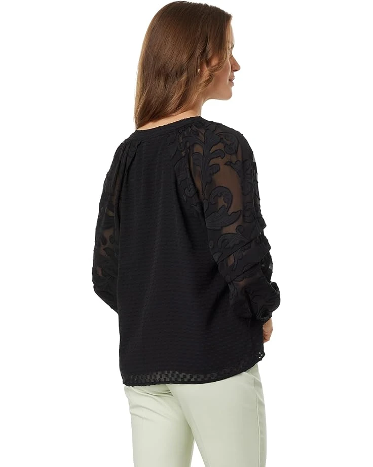 Vince Camuto V-Neck Combo Long Sleeve Blouse | Shirts & Tops 4 Vince Camuto V-Neck Combo Long Sleeve Blouse | Shirts & Tops - Image 2