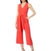 Vince Camuto Sleeveless V-Neck Belted Poly Base Jumpsuit | Jumpsuits & Rompers -Shoe Trend Shop 618YY7gvzvL. AC SR736920