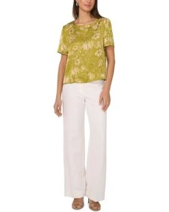 Vince Camuto Short Sleeve Crew Neck Blouse | Shirts & Tops -Shoe Trend Shop 61EmynnyyyL. AC SR736920