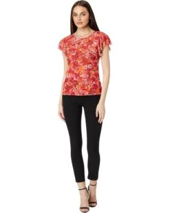 Vince Camuto Crew Neck Blouse W Ruffle Sleeves | Shirts & Tops -Shoe Trend Shop 61JvEkc076L. AC SR736920