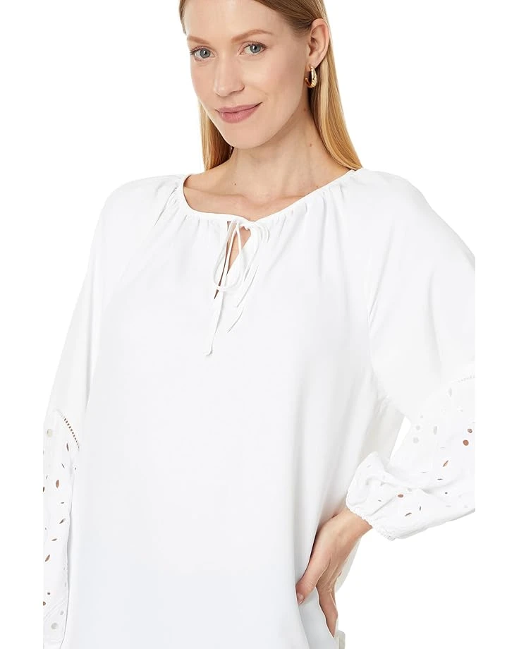 Vince Camuto Raglan Slv Split Neck Blouse W Embroidery | Shirts & Tops 5 Vince Camuto Raglan Slv Split Neck Blouse W Embroidery | Shirts & Tops - Image 3