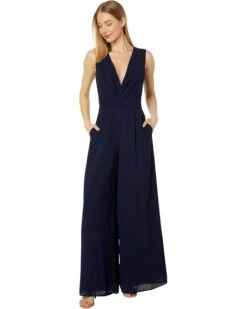 Vince Camuto Chiffon Twist Front Balloon Sleeve Jumpsuit | Jumpsuits & Rompers