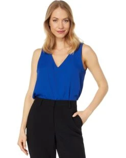Vince Camuto Sleeveless V-Neck Overlap Blouse | Shirts & Tops -Shoe Trend Shop 61ofRkpHfAL. AC SR736920