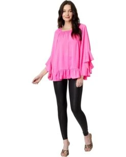 Vince Camuto Flowy Ruffled Blouse with 3/4 Sleeve | Shirts & Tops -Shoe Trend Shop 61r5WaOlVuL. AC SR736920