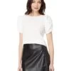 Vince Camuto Crew Neck Gathered Puff Sleeve Blouse | Shirts & Tops -Shoe Trend Shop 71MjmfkdtL. AC SR736920