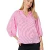 Vince Camuto Raglan Puff Sleeve Blouse W/ Ruffle Neck | Shirts & Tops -Shoe Trend Shop 71NW0mTP tL. AC SR736920