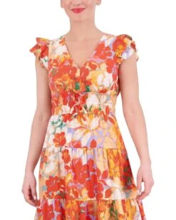 Vince Camuto Printed Tiered Skirt Midi | Dresses 7 Vince Camuto Printed Tiered Skirt Midi | Dresses -Shoe Trend Shop 71OqVmCWqL. AC SR736920