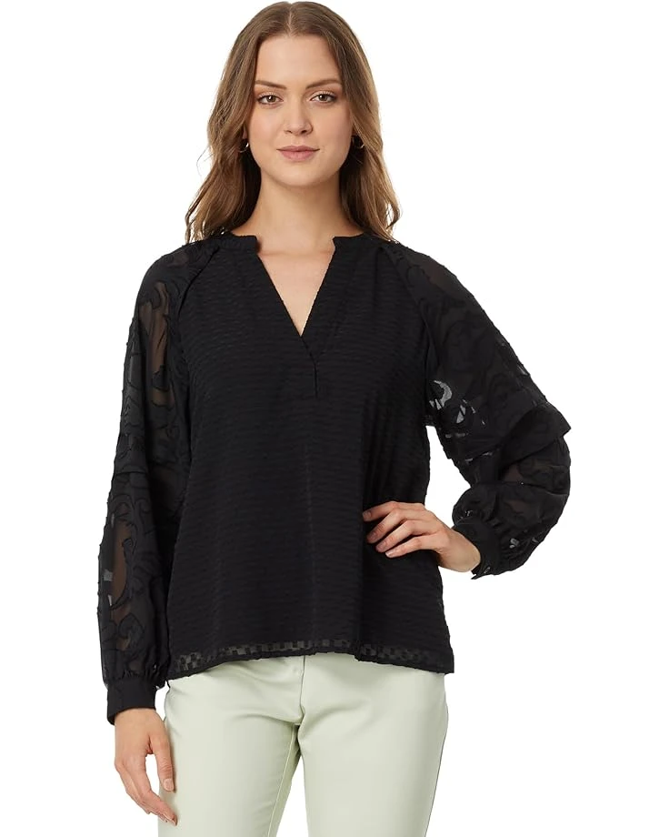 Vince Camuto V-Neck Combo Long Sleeve Blouse | Shirts & Tops 3 Vince Camuto V-Neck Combo Long Sleeve Blouse | Shirts & Tops
