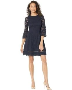 Vince Camuto Lace Pinch Pleat Fit-and-Flare Dress | Dresses 9 Vince Camuto Lace Pinch Pleat Fit-and-Flare Dress | Dresses -Shoe Trend Shop 71PxIGMfAzL. AC SR736920