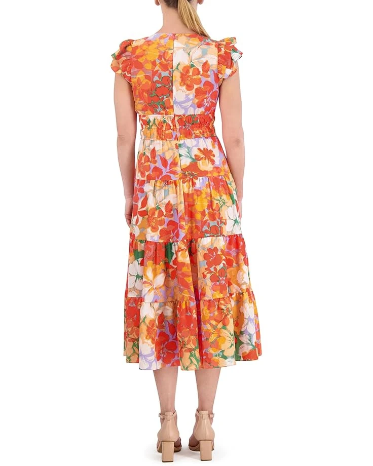Vince Camuto Printed Tiered Skirt Midi | Dresses 4 Vince Camuto Printed Tiered Skirt Midi | Dresses - Image 2