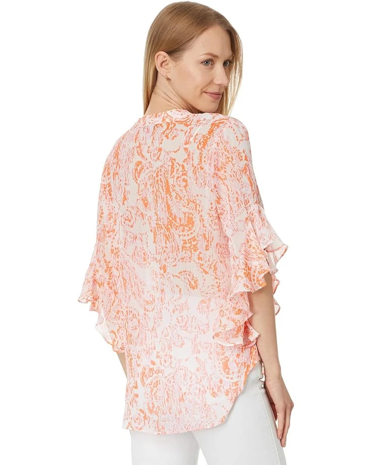 Vince Camuto Pintuck Flutter Sleeve Henley Blouse | Shirts & Tops 4 Vince Camuto Pintuck Flutter Sleeve Henley Blouse | Shirts & Tops - Image 2