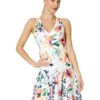 Vince Camuto Printed Scuba Fit-and-Flare with Combo Godets | Dresses -Shoe Trend Shop 71W4gjnbVhL. AC SR736920