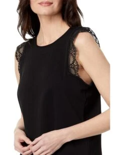 Vince Camuto Sleeveless Blouse with Trim | Shirts & Tops -Shoe Trend Shop 71ZRYh4fYpL. AC SR736920