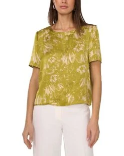 Vince Camuto Short Sleeve Crew Neck Blouse | Shirts & Tops
