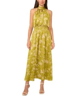 Vince Camuto Sleeveless Halter Neck Smocked Waist | Dresses