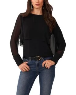 Vince Camuto Drapped Long Sleeve Blouse | Shirts & Tops