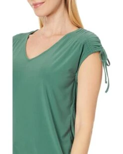 Vince Camuto Slvlss V Neck With Shirring At Shoulders | Shirts & Tops -Shoe Trend Shop 817by4EJuuL. AC SR736920