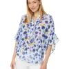 Vince Camuto Pintuck Flutter Slv Henley Blouse | Shirts & Tops -Shoe Trend Shop 81Bn4Rri7bL. AC SR736920