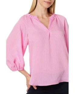 Vince Camuto Raglan Puff Sleeve Blouse W/ Ruffle Neck | Shirts & Tops -Shoe Trend Shop 81IdJlMPYuL. AC SR736920