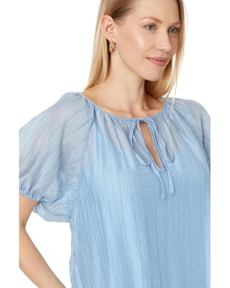 Vince Camuto Shirred V Neck Blouse W Short Puff Slvs | Shirts & Tops 5 Vince Camuto Shirred V Neck Blouse W Short Puff Slvs | Shirts & Tops - Image 3
