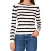Vince Camuto Boatneck With Allover Stripe | Sweaters