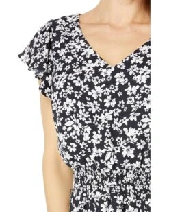 Vince Camuto V-Neck Tiered Dress with Flutter | Dresses -Shoe Trend Shop 81lJ62ghBL. AC SR736920