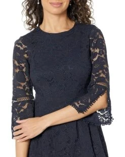 Vince Camuto Lace Pinch Pleat Fit-and-Flare Dress | Dresses 8 Vince Camuto Lace Pinch Pleat Fit-and-Flare Dress | Dresses -Shoe Trend Shop 91QyG1PNXUL. AC SR736920
