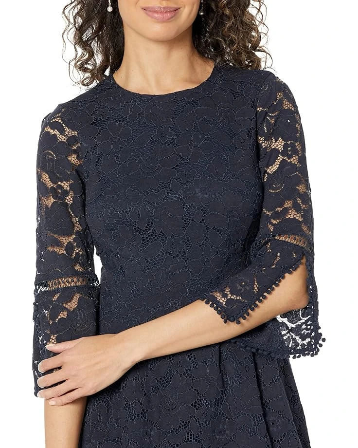 Vince Camuto Lace Pinch Pleat Fit-and-Flare Dress | Dresses 5 Vince Camuto Lace Pinch Pleat Fit-and-Flare Dress | Dresses - Image 3